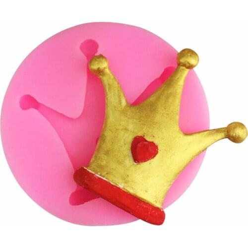 Love Crown Chocolate Flip Sugar Mold Cake Decorated Baking Tool Handicraft Drip Mold Candle resin mold