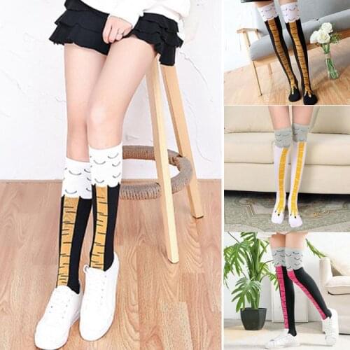 HOT Ladies Warm 3D Chicken Leg Socks High Cartoon Animal Thigh Stockings Creative And Interesting Stockings Winter Essential