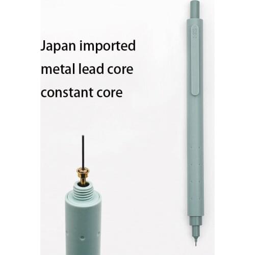 Kaco Mechanical Pencil Creative Brief Green Black White HB 0.5mm Pencils for Sketching Drawing School Office Supplies 1pcs