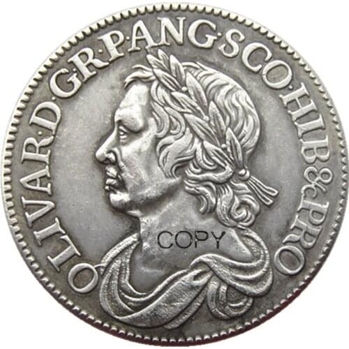Replica 1658 Great Britain 1/2 British Crown Silver Plated Copy Coins