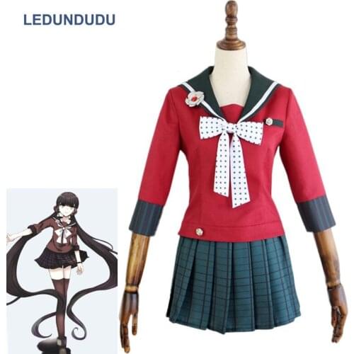 Game Danganronpa V3 Killing Harmony Harukawa Maki Cosplay Costume Women Girls Fancy School Uniform Outfit Suit for Halloween