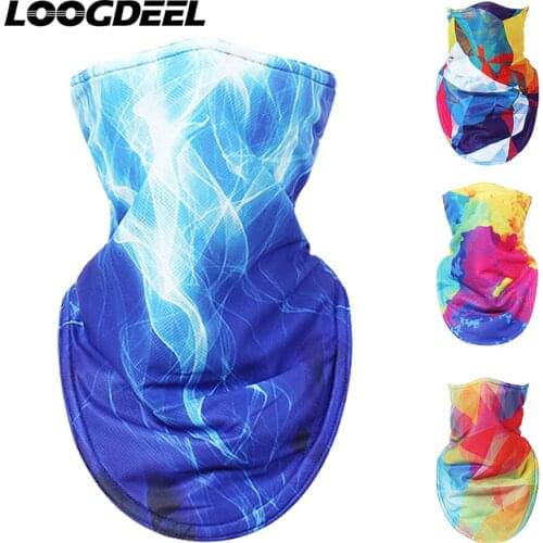 LOOGDEEL New Winter Warm Bandana Double Thickened Polar Fleece Fabric Outdoor Skiing Cycling Running Hiking Mask Headwear