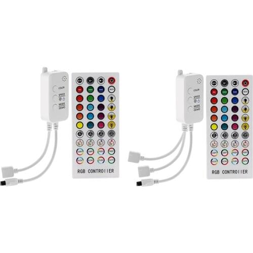 Music Bluetooth Controller RGB Controller DC12V 40Key IR Remote Controller for 2835 5050 RGB LED Strip Lights