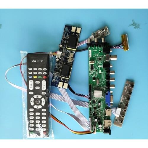 Kit for M170EN05 V2/M170EN05 V3 30pin Controller board AV TV USB DVB-C DVB-T 1280X1024 Panel HDMI VGA Digital LCD 4 CCFL 17"