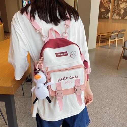 2021 new Fashion Mini Backpack Women Kawaii backpack for Teenage Girls Multi-Function Small School Bagpack Ladies Travle bag