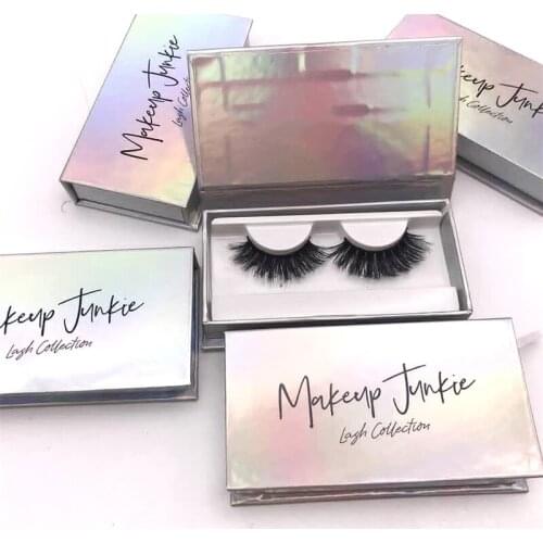 Wholesale Eyelash Packaging Box Lash Boxes Packaging Custom Glitter/marble 3D Mink Eyelashes Package Storage Case Vendors