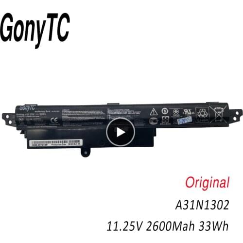 GONYTC Original A31N1302 Battery For ASUS For VivoBook X200CA X200MA X200M X200LA F200CA 200CA 11.6" A31LMH2 A31LM9H