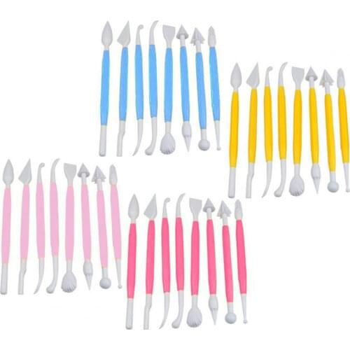Professional 8 Pcs/1 Set Flower Plunger Cutter Sugar Fondant Craft Carving Cake Mold Decorating Tools Kitchen Supplies Products
