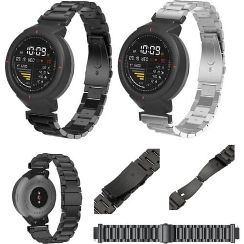 Watchband Bracelet Wrist Strap Stainless Steel Belt Replacement for Huami Amazfit Verge 3 Smart Watch