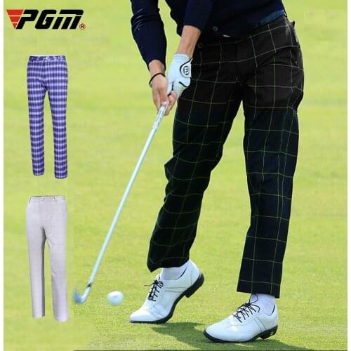 Summer Golf Pants Mens Plaid Pants Golf Pants Summer Clothing