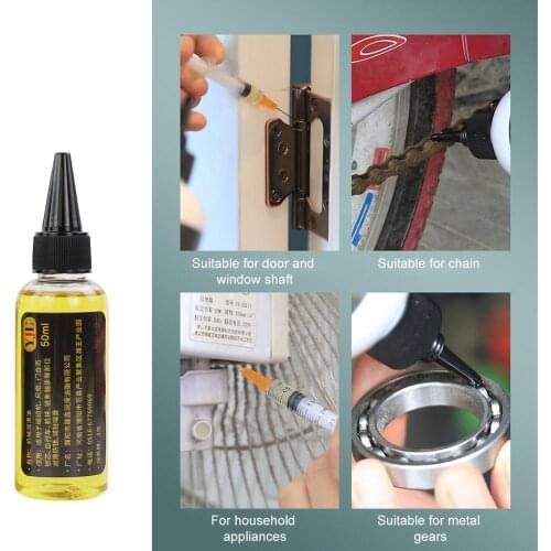 50ml Machinery Lubrication Oil Rust Proof Zipper Running Sewing Machine Oil Fan Hinge Door Keyhole Bearing Gear Lubrication CSV