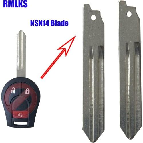 10pcs/lot Remote Key Head Blade Fob Smart Key Blank Fit For Nissan Versa Sentra Altima Tiida Maxima Replacement NSN14 Blade