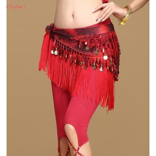 Oriental Coins Belt Women Belly Dance Costumes Accessories Sequin Tassel Hip Scarf Belly dance Belt Hip Scarf Bellydance skirts