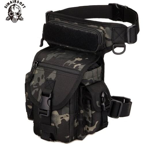 SINAIRSOFT Outdoor Tactical Nylon Waterproof Travel Bag Waist Leg Bag Motorcycle Fanny Packs Bags Pack Climbing Hiking Camping