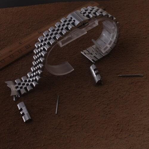 High Quality Stainless Steel Watchbands 12mm14mm 16mm 18MM 19mm 20MM 22MM Silver mens wrist watch bands metal watch bracelets