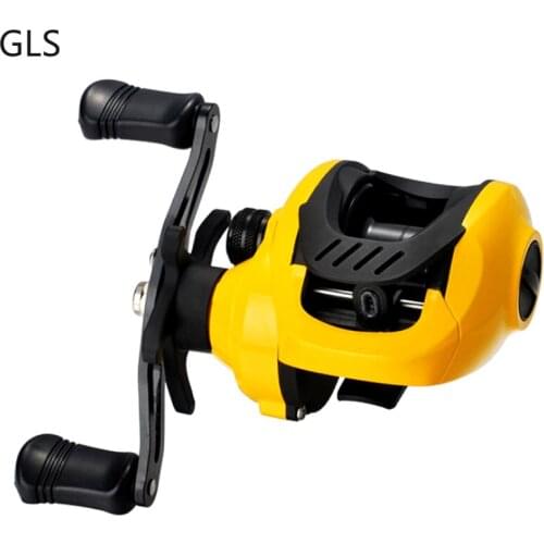Yellow Left Right Hand Magnetic Brake Baitcasting Reel Max Drag 8KG Gear ratio 7.2:1Metal Rocker High Quality Fishing Reel