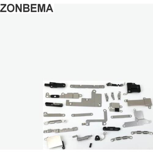ZONBEMA 50sets Inner Accessories for iPhone 8 Plus X XR XS MAX Inside Small Metal Parts Holder Bracket Shield Plate Set Kit