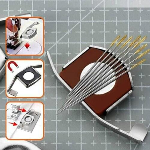 2 pcs Crafts Foot Parts Household Tools Durable Universal Magnetic Press For Sewing Seam Guide Silver Metal Tools Feet Mach V5C5