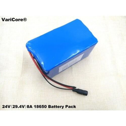 24 V 8Ah 7S4P 29.4 V 18650 Lithium Battery + battery protection and control; Electric car battery, bicycle battery