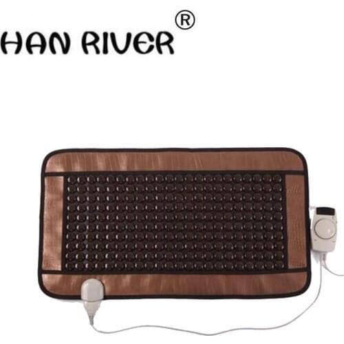 45 x80cm warm germanium stone physiotherapy pad ms tomalin electric heating jade sofa cushion tourmaline body massager