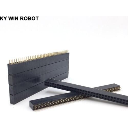 5 Pcs 2.54mm 2x40 80-Pin Female Pin Header Socket Connector Strip