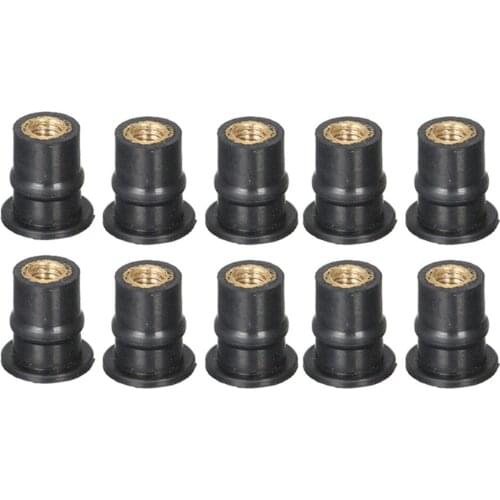 50PCS Motorcycle M4/M5/M6 Well Nuts Windscreen Fairing Well Nuts Brass Nuts Window Moto Accessories