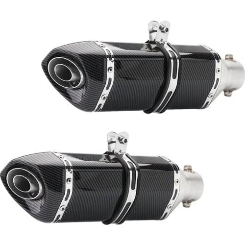 51mm Inlet Motorcycle Exhaust Muffler With DB Killer GP Racing Sport Bike Copy Carbon For suzuki ltz 400 crf 230 cb650f cb190r