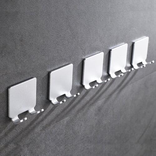 1PC Space Aluminum Razor Holder Wall Hook Men Shaving Shaver Razor Stand Clothes Coat Robe Purse Hanger Storage Bathroom Hook