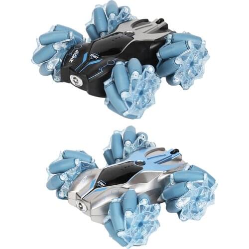 Remote Control Car 4WD 2.4Ghz RC Stunt Car Wheel Flashing Lights Double-sided Climbing Stunt Car 2 Sides 360 Anti-interference