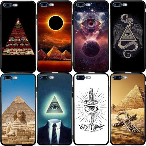 Phone Case for Xiaomi Redmi Note 9A 8 8T 7 6 7A 6A 5A 5 A1 A2 A3 Pro Max Plus Lite Pyramid Illuminati