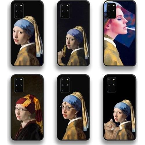 Girl With A Pearl Earring Vermeer Phone Case For Samsung Galaxy S20 FE plus Ultra S6 S7 edge S8 S9 plus S10 5G lite 2020