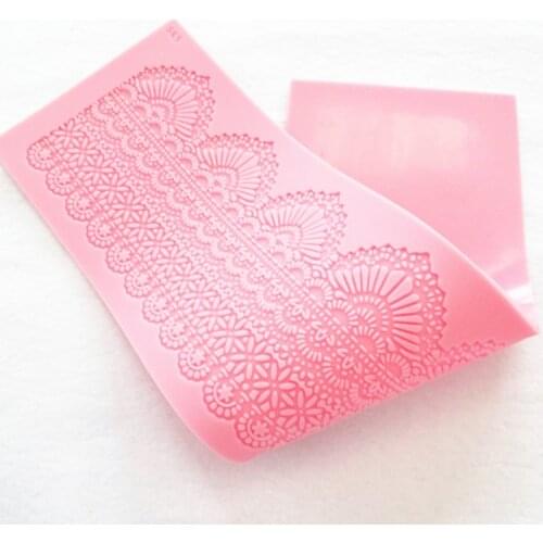 Fondant Mould Lace Silicone Sugar Mold Craft Wedding Decoration Styling Tools Cake 40*11.5cm SQ240