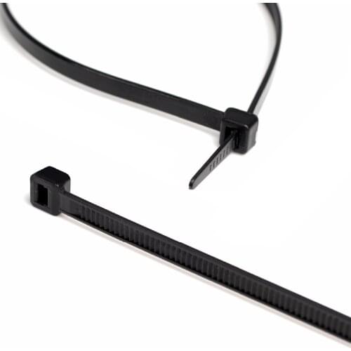 ZHEJIN Black Multi-Purpose Cable Ties 8 Inch 40 Lb 100 Pack- Standard Duty, UV Black 200mm