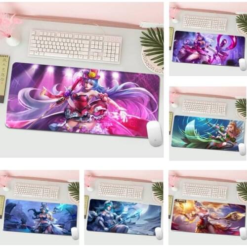 King Of Glory Hero Wang Zhaojun Mat for Mouse Gamer Gaming Mouse Pad 80x30cm Large Computer Keyboard Desk Mats for PC Deskpad