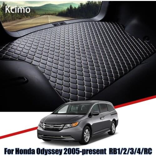 Leather Car Trunk Mat For Honda Odyssey 2013-present Trunk Boot Mat RB Honda RC Cargo Liners Tray Slip Rear odessey Liner Pad