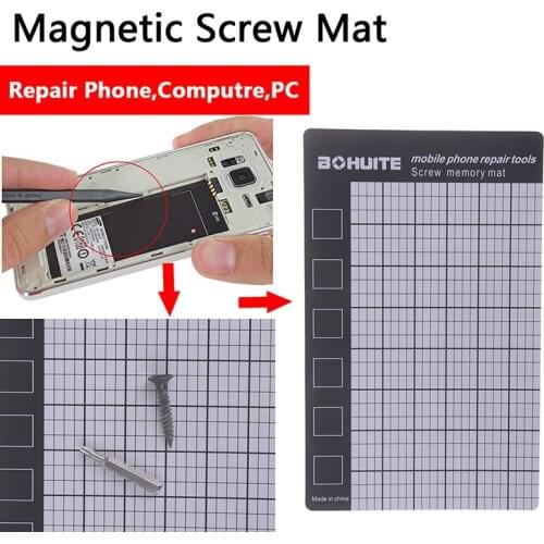 Magnetic Screw Mat Phone Tablet Repair Tools Screws Storage mat Memory Chart Working Pad for iphone for Samsung 145x90mm