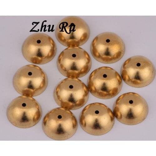 13mm 20pcs copper Container bead tray torus bead spacer septum cap tassel shape Charms necklace earring bracelet jewelry DIY