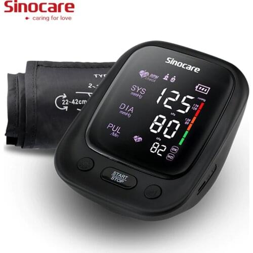 Blood Pressure Monitor Upper Arm, Automatic Digital BP Machine Heart Rate Pulse Monitor with Voice Function & Large LCD Display