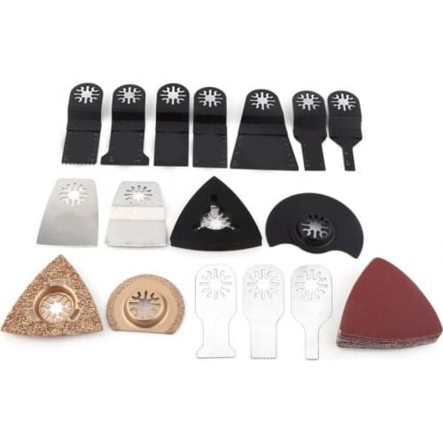 41pcs/Set Oscillating Saw Blades Accessories Wood Metal Cutting Tools Multitool Power Bit Home DIY Woodworking Blade