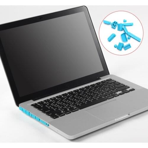 New 13pcs Laptop Earphone Ports Anti-dust Plugs Proof Cap Cover Stopper Computer Accesories DOM668