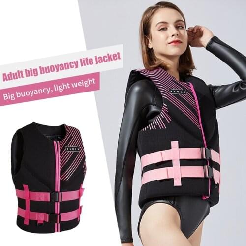 2021 New Neoprene Life Vest women Fishing Water Ski Surfing Swimming Kayaking Boating Drifting Motorboat Jacket Safety Swimsuit