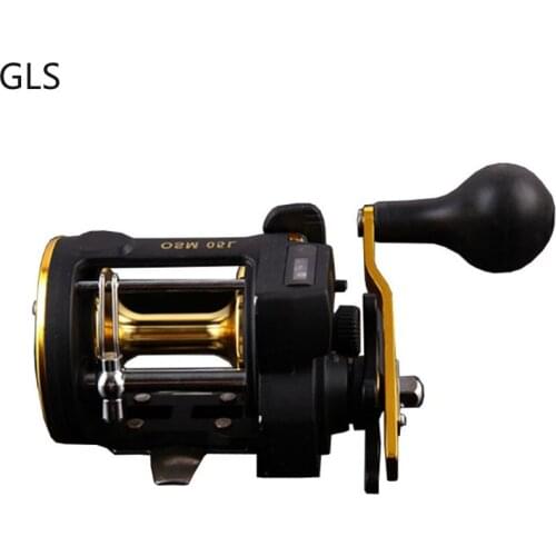 New quality With electric counter Fishing Reel 6.0:1 Gear Ratio Baitcasting Reel Graphite Body Large Line Capacity 3BB Drum Reel