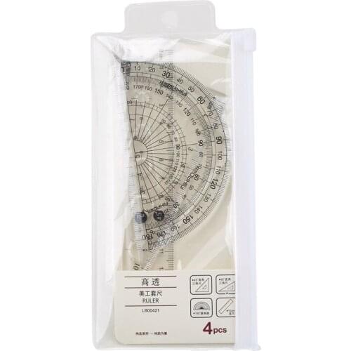 Office multi-function ruler 15cm ruler triangle version protractor school measurement supplies stationery