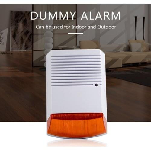 Fack Alarm Strobe Siren Outdoor Waterproof With Red Flash Light Infrared Led Alert Home Security Anti-theft Alarm System