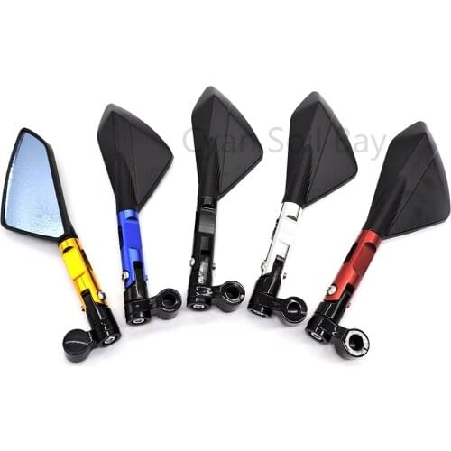 CNC Universal Rear Side Mirror Rearview Mirrors Motorcycle Scooter Street Bike 6mm 8mm 10mm