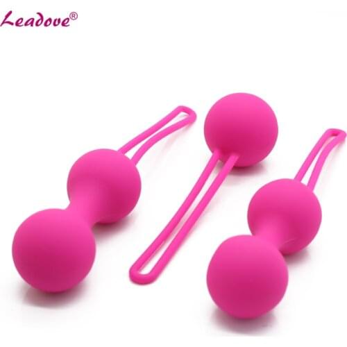 Soft Silicone Female Smart Vaginal Geisha Balls Weighted Woman Kegel Vaginal Tight Exercise Massager Sex Toys for Women KB0201