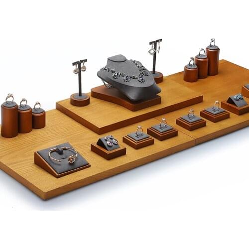 Window jewelry display props set universal necklace pendant ring seat jewelry display stand shooting props customized