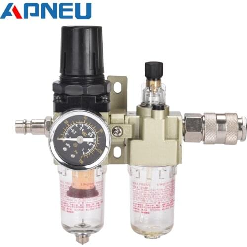 Air Pump Compressor Oil Filter Regulator Trap Pneumatic Water Separator Pressure Manual Drainage Supply AC2010-02 SMC Type