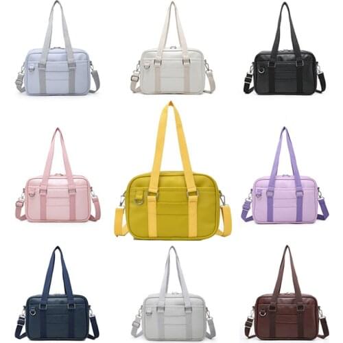 Japan Style High School Student Handbags Girly Girl Messenger Bags Handbag JK PU Leather Shoulder Bags
