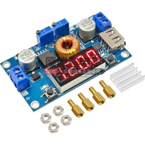 5A Constant voltage current buck power supply module With voltage current power display LED drive lithium battery charging board